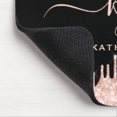 Tapis De Souris Élégant Blush Rose Gold Parties scintillant Drives (Coin)