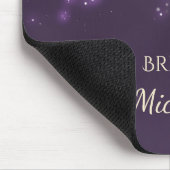 Tapis De Souris Élégant Bokeh Parties scintillant Violet Éclat Ave (Coin)