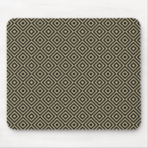 Élégant Carré or moderne carreaux de diamants Mot