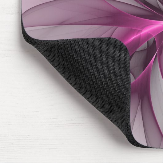 Tapis De Souris Elégant Chaos Moderne Abstrait rose Fractal Art (Coin)