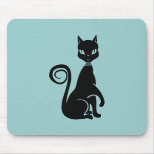 Tapis De Souris Élégant chat noir