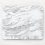 Tapis De Souris Élégant Chic Silver Foil Classic Marbre<br><div class="desc">Élégante Souris classique en marbre chic avec des veines simples en gris et en faux argent. Facile à customiser en ajoutant votre nom ou vos initiales.</div>