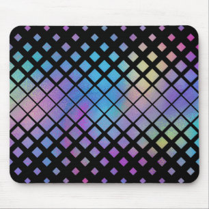 Tapis De Souris Elégant coloré Diamètre géométrique Carreaux Motif
