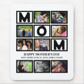 Tapis De Souris Elégant Custom Happy Mothers Day 9 Photo Collage (Devant)