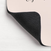 Tapis De Souris Élégant Design Chic Plain écriture Script (Coin)