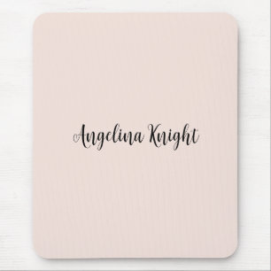 Tapis De Souris Élégant Design Chic Plain écriture Script