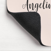 Tapis De Souris Élégant Design Chic Plain écriture Script (Coin)