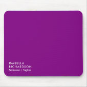 Tapis De Souris Élégant Et Moderne Violet (Devant)