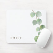 Tapis De Souris Élégant Eucalyptus Branch Nom féminin (Avec souris)