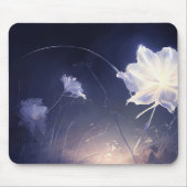 Tapis De Souris Élégant Feuilles botaniques verts sur Arrière - pl (Devant)