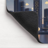 Tapis De Souris Élégant filaire futuriste Smart City - brillant (Coin)