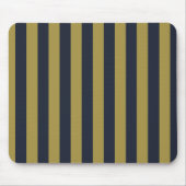 Tapis De Souris Elégant Gold & Navy Blue Vertical Stripes (Devant)