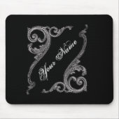 Tapis De Souris Elegant Goth Swirl Design Personalized Mouse Pad (Devant)