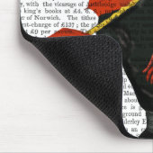 Tapis De Souris Elégant Greyhound et parapluie rouge 2 (Coin)