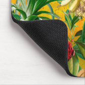 Tapis De Souris Elégant jaune feuille fruits motif (Coin)