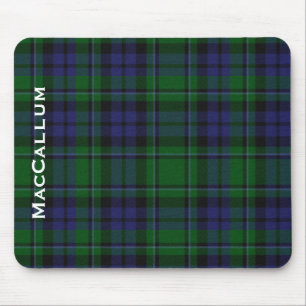 Tapis De Souris Élégant Lit Bleu & Vert MacCallum Tartan Plaid