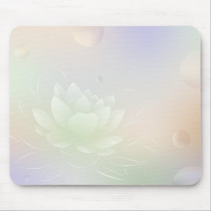 Tapis De Souris Élégant Lotus Flower Mouse Pad