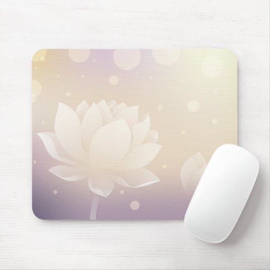 Tapis De Souris Elegant Lotus Flower Mouse Pad  (Avec souris)