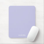 Tapis De Souris Élégant Misty Lilac Nom personnalisé -<br><div class="desc">Améliorez votre espace de travail avec cette mousepad élégant et élégant, avec un arrière - plan lilas désagréable et votre nom personnalisé dans une typographie moderne et propre. Parfait pour un usage domestique et professionnel, ce mousepad personnalisé apporte une touche d'élégance et d'individualité à votre bureau. Un cadeau réfléchi et...</div>