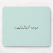 Tapis De Souris Élégant Monogram Ocean Spray Script moderne (Devant)