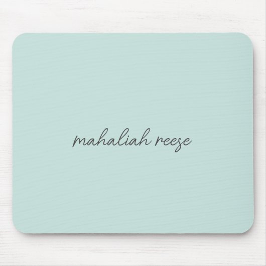 Tapis De Souris Élégant Monogram Ocean Spray Script moderne (Devant)