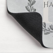 Tapis De Souris Élégant monogramme de couronne | Gris (Coin)