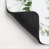 Tapis De Souris Élégant Monogramme Y vert Wreath Mouse Pad (Coin)