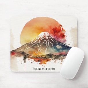 Tapis De Souris Élégant Mont Fuji Japon peinture