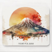 Tapis De Souris Élégant Mont Fuji Japon peinture (Devant)