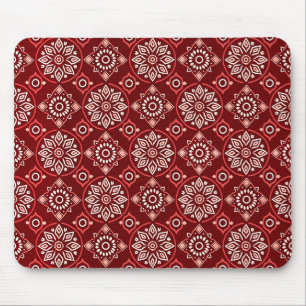 Tapis De Souris Élégant motif floral géométrique Boho Vintage