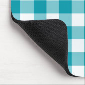 Tapis De Souris Elégant Mousepad, En vichy Turquoise Check (Coin)