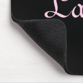 Tapis De Souris Elégant Mousepad noir et rose (Coin)