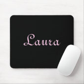 Tapis De Souris Elégant Mousepad noir et rose (Avec souris)