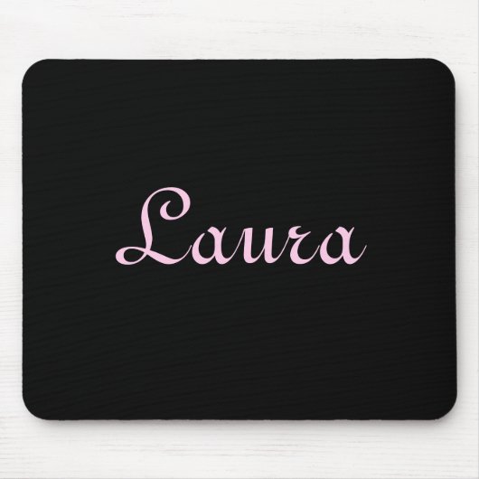 Tapis De Souris Elégant Mousepad noir et rose (Devant)