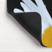 Tapis De Souris Élégant noir marguerite blanc Script (Coin)