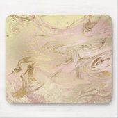 Tapis De Souris Elégant or moderne et or rose marbre & parties sci (Devant)