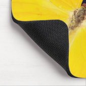 Tapis De Souris Elégant Papillon jaune Noir Damas Ajouter un nom (Coin)