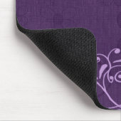 Tapis De Souris Elégant Papillon violet personnalisable (Coin)