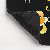 Tapis De Souris Elégant poisson à papillon Koi d'or (Coin)