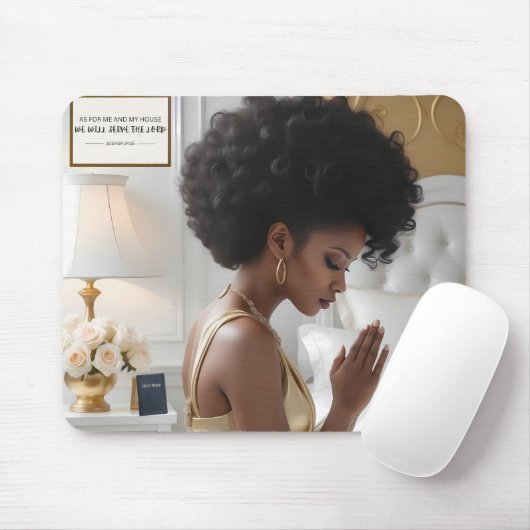 Tapis De Souris Élégant Prier Mère Souris (Avec souris)