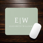 Tapis De Souris Élégant professionnel simple Monogramme minimalist<br><div class="desc">Découvrez notre Elegant Professional Simple Monogram Minimalist Collection : Elevez votre style avec une sophistication intemporelle et une élégance sobre. Réalisée avec une attention minutieuse aux détails, cette collection présente des designs minimalistes ornés de votre monogramme personnalisé. Chaque pièce respire le professionnalisme et le raffinement, parfait pour faire une impression...</div>