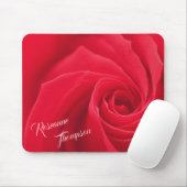 Tapis De Souris Elegant Red Rose Personalized (Avec souris)