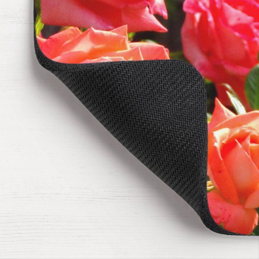 Tapis De Souris Élégant rose à fleurs rose oranger (Coin)