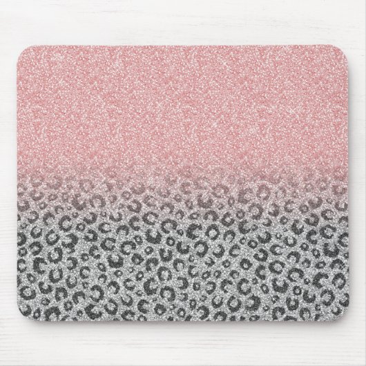 Tapis De Souris Élégant Rose Gold Parties scintillant Empreinte de (Devant)