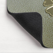 Tapis De Souris Elégant Shamrock St.Patrick`s Day, Cuir vert (Coin)
