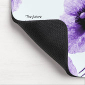 Tapis De Souris Élégant Violet Floral Personnalisable Souris (Coin)