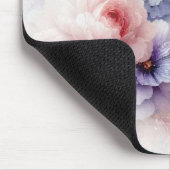Tapis De Souris Elegant Watercolour Aquarell Flowers Trendy (Coin)