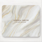 Tapis De Souris Élégante Arrière - plan Marbre Parties scintillant (Devant)