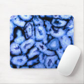 Tapis De Souris Elégante bâtonnets bleus pierres précieuses quartz (Avec souris)