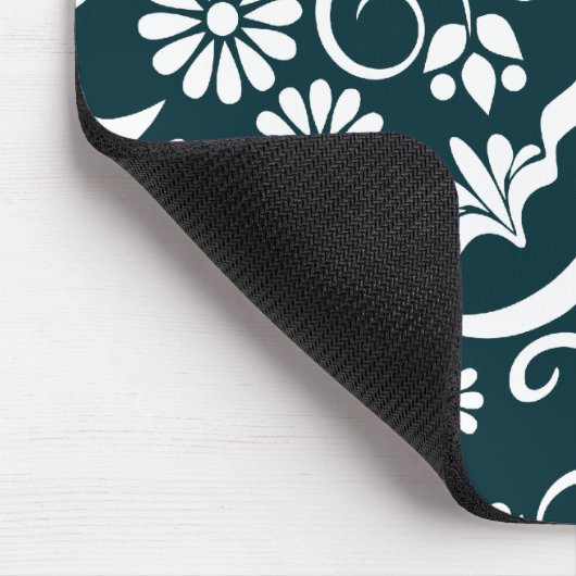 Tapis De Souris Elégante bouche noire et blanche (Coin)